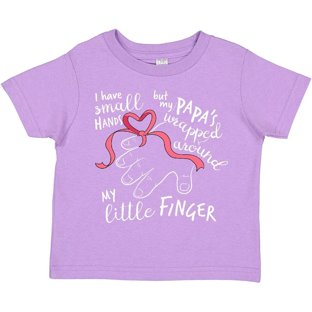Inktastic I Have Small Hands, But My Papas Wrapped Around My Toddler T-Shirt Kid 150
