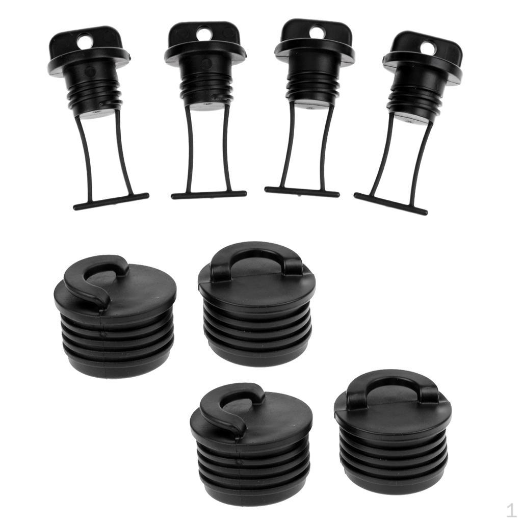 8 Pieces Kayak Canoe Boat Scupper Stopper Bungs Hull Drain Plugs Accessories