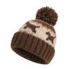 55cm To 62cm Knitted Beanie Hat Pom Pom Fall Winter Beanie Hat Fair Isle Beanie  Outdoor Activity