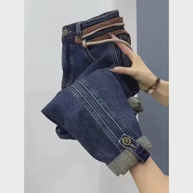 Haremky s vysokým pasem pro ženy s hruškovitou postavou - Jarní/podzimní slim fit v plus size velikostech