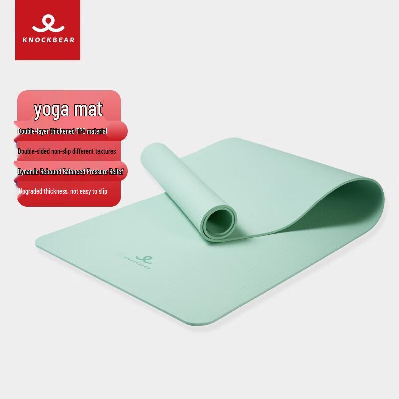 Knocking Bear TPE Yoga Mat - Double Layer, Non-Slip