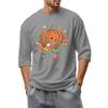 Men'S Round Neck Three-Quarters Sleeve Top Casual Fashion T-Shirt