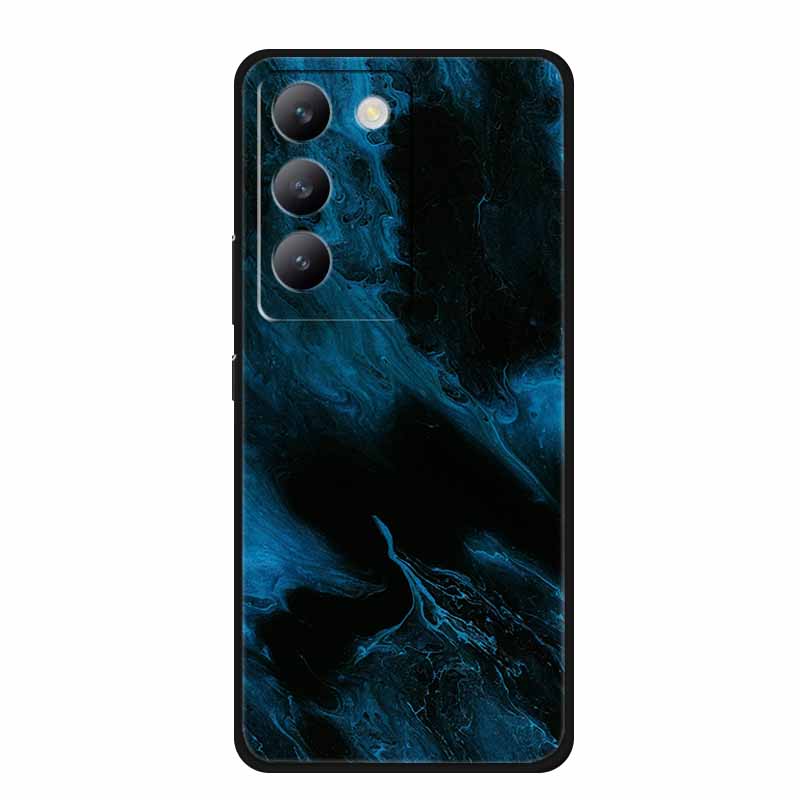Für vivo V40 SE Hülle Luxus TPU Weiches Silikon Handy Rückabdeckung für vivo V40 SE 5G Schutz Stoßfest Blumen Mädchen Niedlich Hülle
