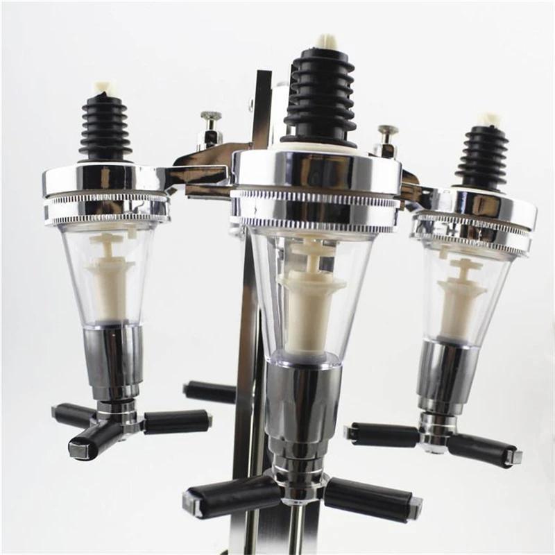 4-6 Head Rotating Wine Pouring Rack Bar Pourer Bar Rack Bar Supplies 30ml Quantitative Pouring Cabinet Wine Cabinet