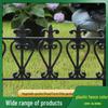 Green Plastic Spliced Garden Picket Fence