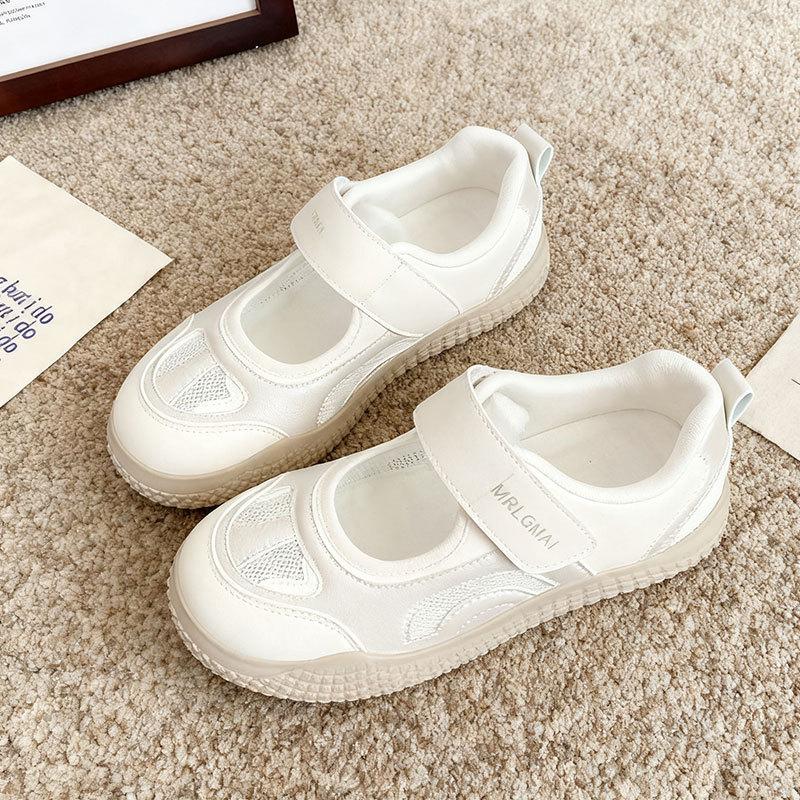 

Розовые туфли на полой подошве женские уродливые милые весенне-осенние новые шикарные нишевые на липучке универсальные дышащие 40