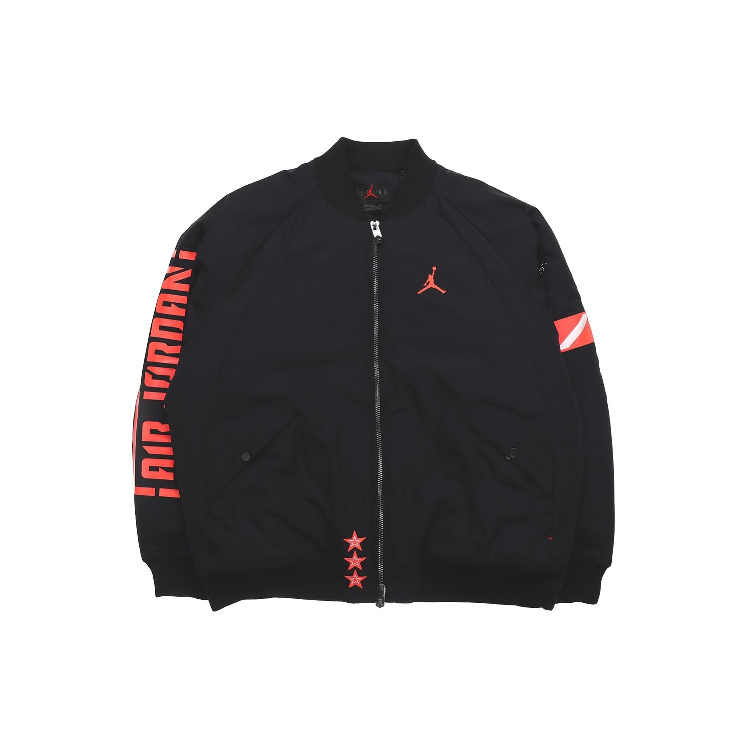 Air Jordan Stand Collar Long Sleeve Bomber Jacket Black Men s BQ6957-010 M