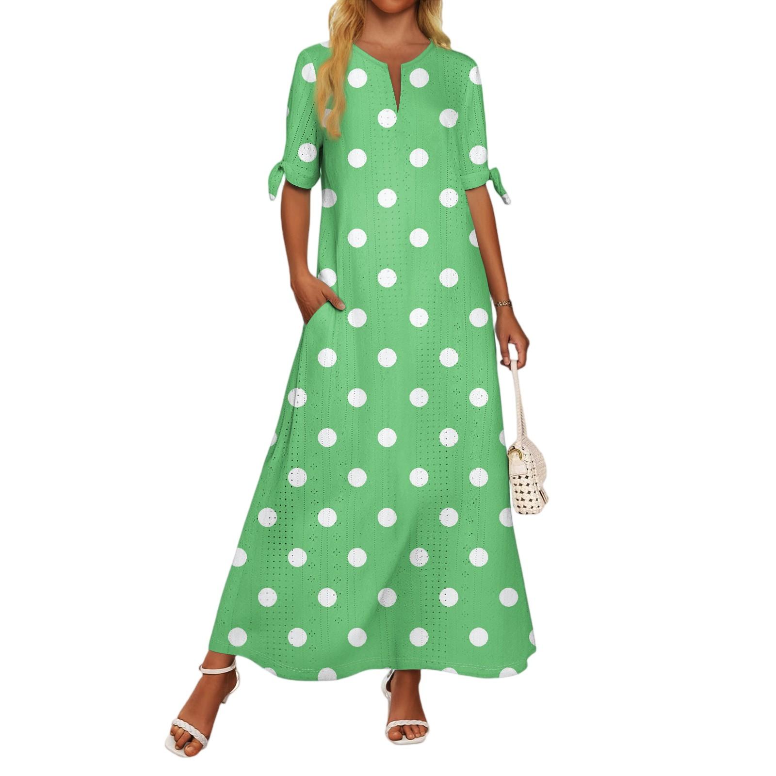 

Женское повседневное модное темпераментное элегантное платье макси с лоскутным поясом и цветочным принтом M зелёный