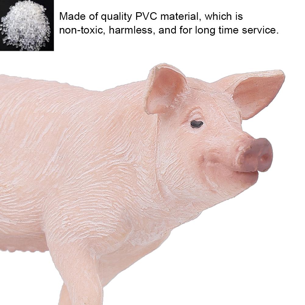 Kid Educational Toy Cute Animal Model Simulation Pig Miniature Home Decor