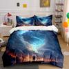 Fantasy Adventure Landscape Artwork Set Soft Comfortable Duvet Cover Bedding Set Included 1*Duvet Cover & 2*Pillowcases,Gift