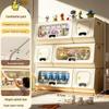 Living Room Large Capacity Plastic Storage Cabinet for Clothes, Snacks, and Toys