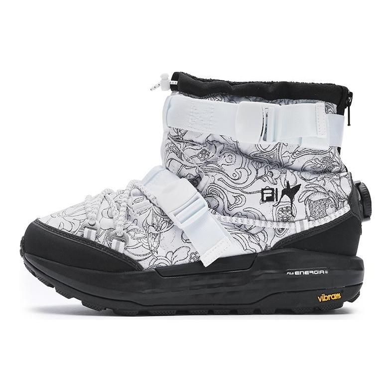 Fila James Jean X Boa Explorer 2 Durable Fashion Short Outdoor Boots Women Boots White Black A12W441207FWT
