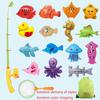 Children Bathtub Fishing Toy Swimming Bathing Pool Water Floating Fish Toy Parent-child Interactive Toys Game Children Toys new