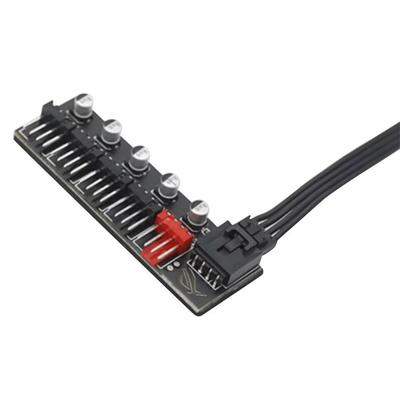 5 Port PC 4-Pin PWM Lüfter Hub Leiterplatte Kühlventilator Computerkabel Anschlüsse