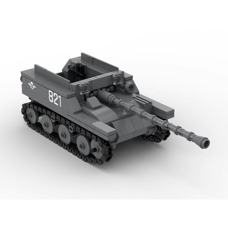 

Строительный блок для дома -151568 Совместимый Военный Танк Асу-57, Модель Сборка из Мелких Частиц Дети