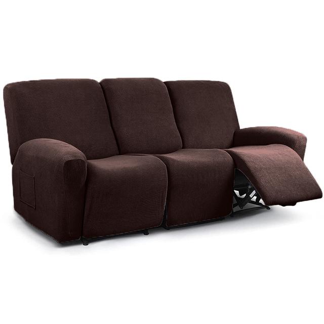 Polar Fleece Recliner Chair Covers Armchair Lazy Boy Recliner Sofa Covers Anti-Slip Home Decoration Recliner Chair Covers 3 Seat