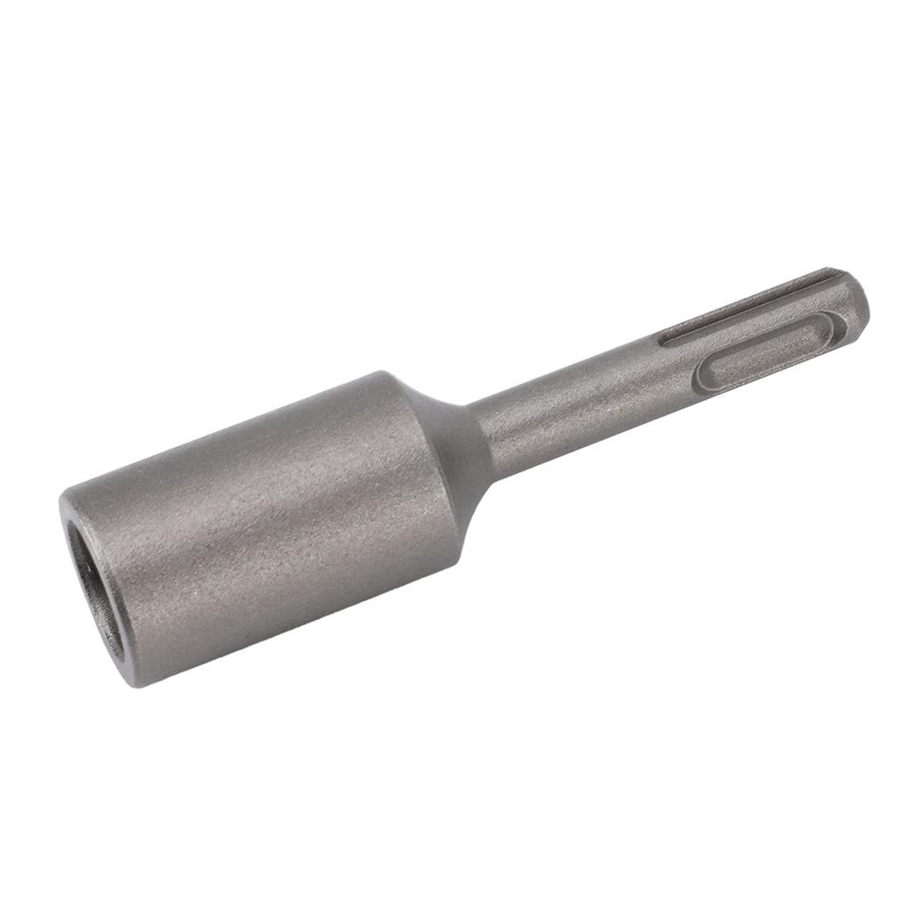 Ground Rod Driver 3.9in Round Handle Heavy Duty Steel Ground Rod Drill Bit Driver T Post Driver for   Plus Hammer