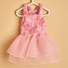 Rose Flowers Small Dog Dress Pink Puppy Pet Clothes Casual Cat Skirt  Wedding