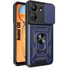 Case for Xiaomi Redmi 13C - Navy Blue - Rigid - Shockproof - Built-in Stand - Camera Protection