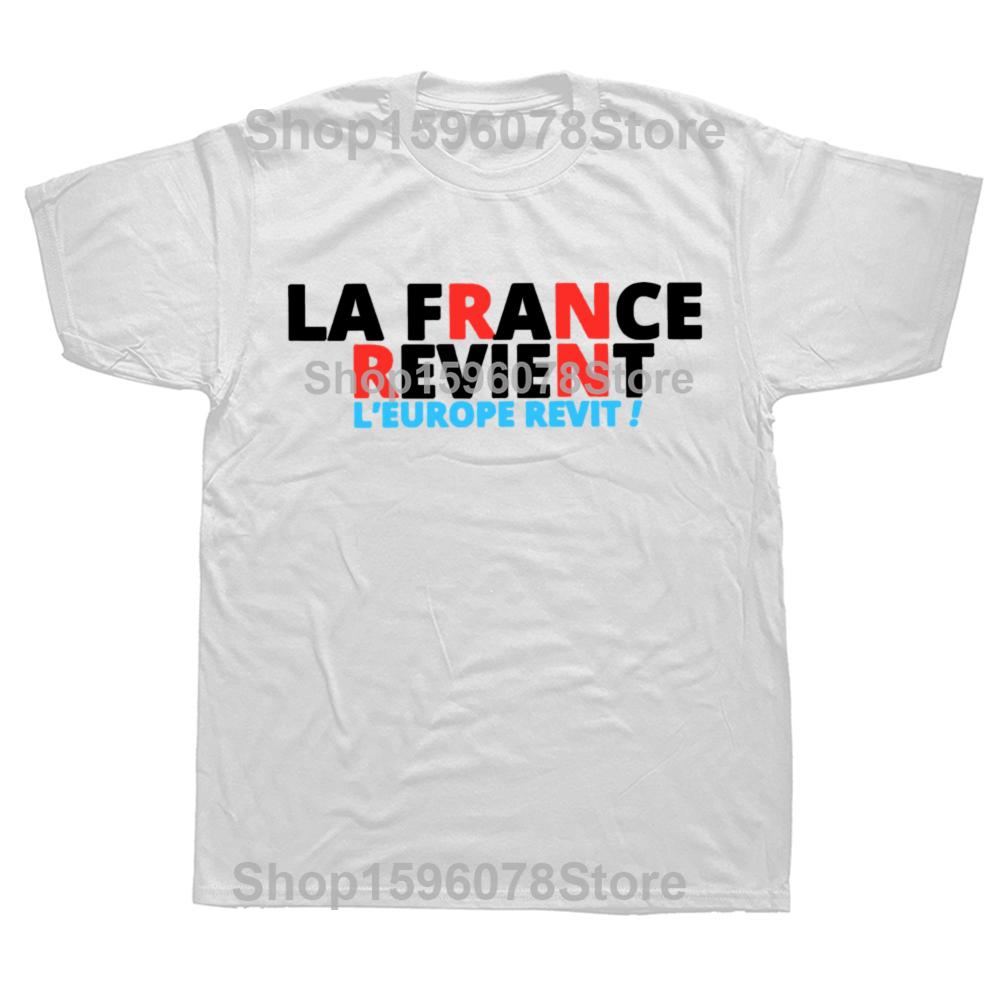 France Revient T Shirt Bardella Slogan Fans Gift Tee Tops EU Size 100% Cotton Soft Unisex O-neck Casual T-shirts EU Size