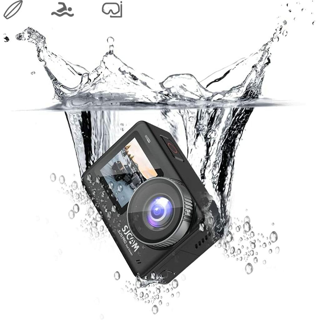 SJCAM SJ10 PRO Dual Screen Action Cam, 5 m wasserdicht, 4K60FPS, autorisierter [SJCAM Japan] [Japan-Distributor]…