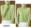 Women's Pure Wool Mock Neck Sweater - Seamless Hollow Knitwear for Autumn/Winter
