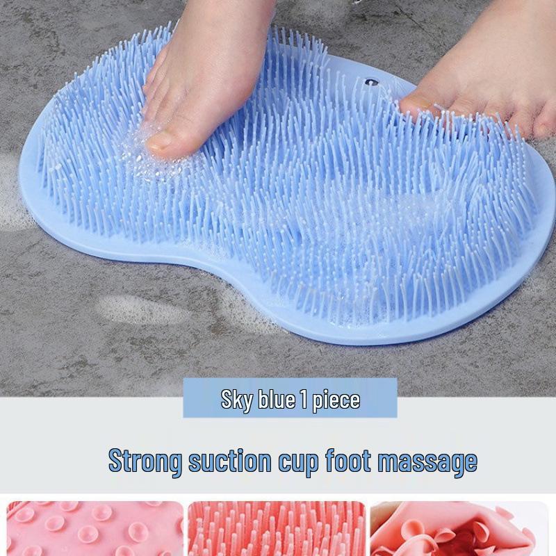 Anti-slip Foot Scrubber & Massager: Shower Pad with Suction Cups for Easy Dead Skin Removal
