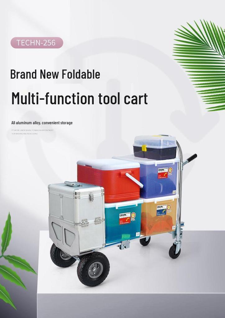 Aluminum Alloy Foldable Heavy Duty Hand Truck - High Load Capacity Warehouse Trolley