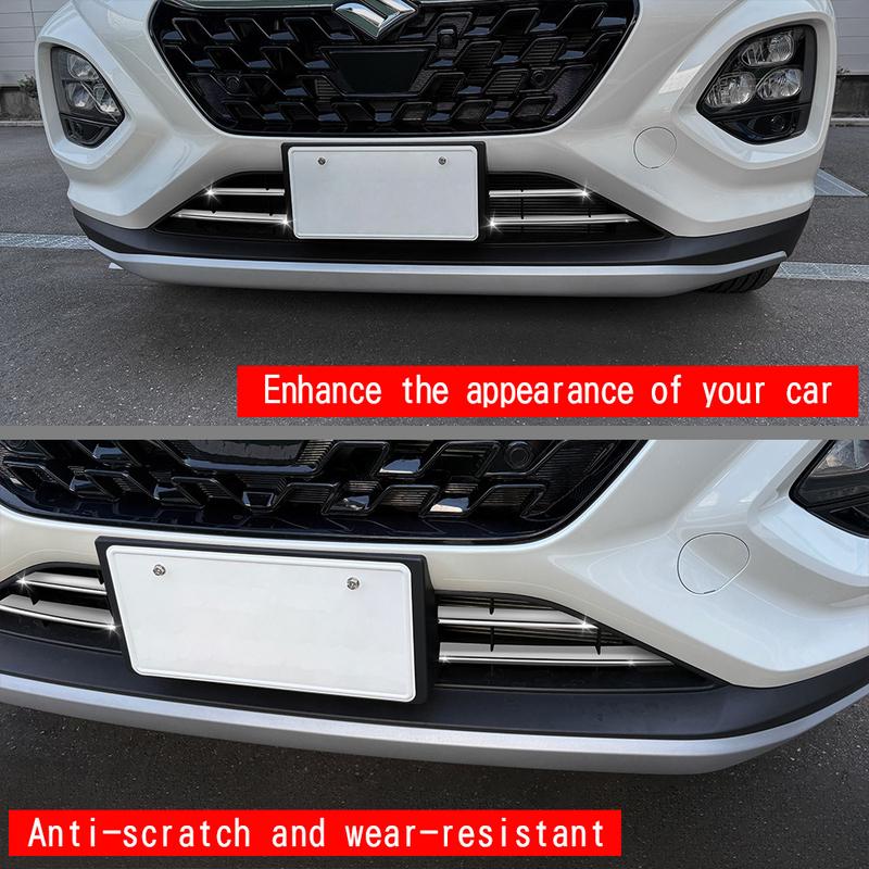 For Suzuki Fronx 2024 2025 Car Front Grill Trim Accessories Protector Auto Parts Front Bumper Styling Stickers