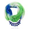 Summer Sunscreen Scarf Gradient Silk Scarf Scarf Resin Necklace Pendant Women's Jewelry Scarf