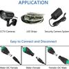 12V DC Power Connector 5.5mm x 2.5mm Power Jack Adapter 100 Pairs/100PCS For Led Strip CCTV Security Camera Wire Ends