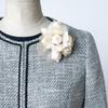 De Corsage Wedding Graduation Formal Pin Clip with Case Made In Japan Off Gold [R C] CH-012