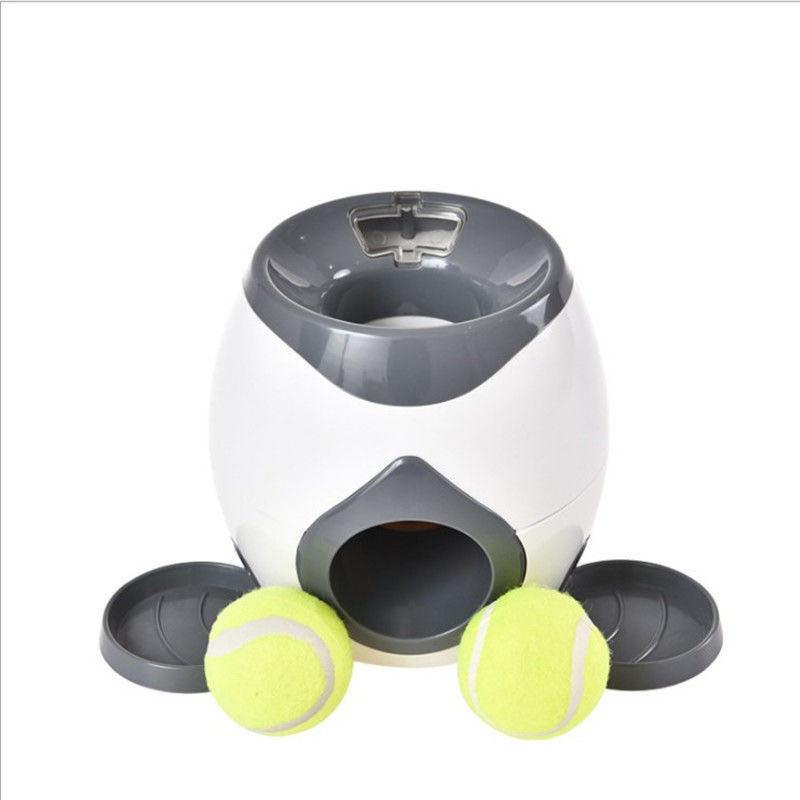 New Dog Tennis Food Reward Machine Dog Interactive Training Intelligent Automatic Feeder Pet Toy Puppy Toys Pet Products