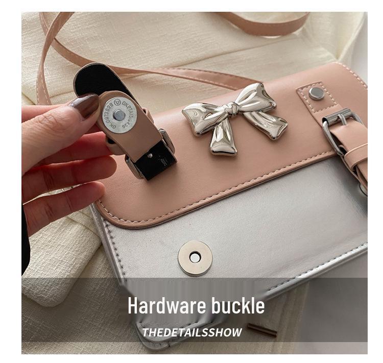 Trendy Bow Knot Square Bag: Elegant, Versatile Handbag & Crossbody