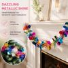 3D Shiny Metallic Foil Decorations DIY Festive Wedding Hanging Garland  Wall Rail