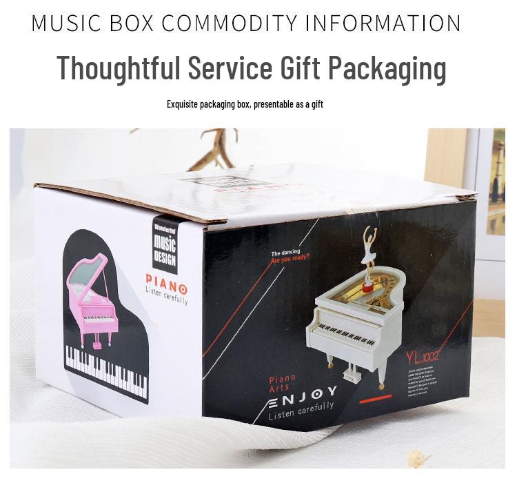 Ballet Girl Rotating Music Box - Perfect Creative Birthday Gift for Girls