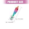 5.8cm 3.1g Glow Squid Jigs Shrimp Lures Baits Squid Jigs Glow Jigs Hook for Freshwater Saltwater Fishing Artificial Baits