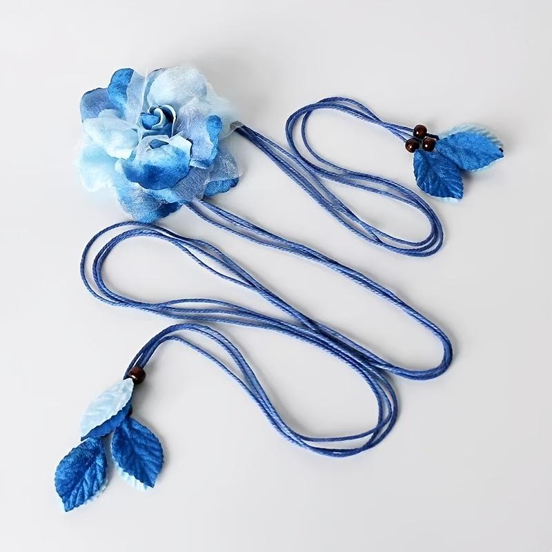 1PC Flower Waist Rope Waist Chain, Bohemian Ethnic Style Fashion Women s Large Flower Waist Chain, Dress Waist Chain