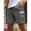 Big Pocket Men's Shorts Casual Work Cool Pants with Point Loose Fit Clothing Waist Sports Male Outfit Shorts