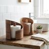 Large Capacity Tissue Storage Box Natural Wood Retro Napkin Holder Paper Roll Rack  Dining Room