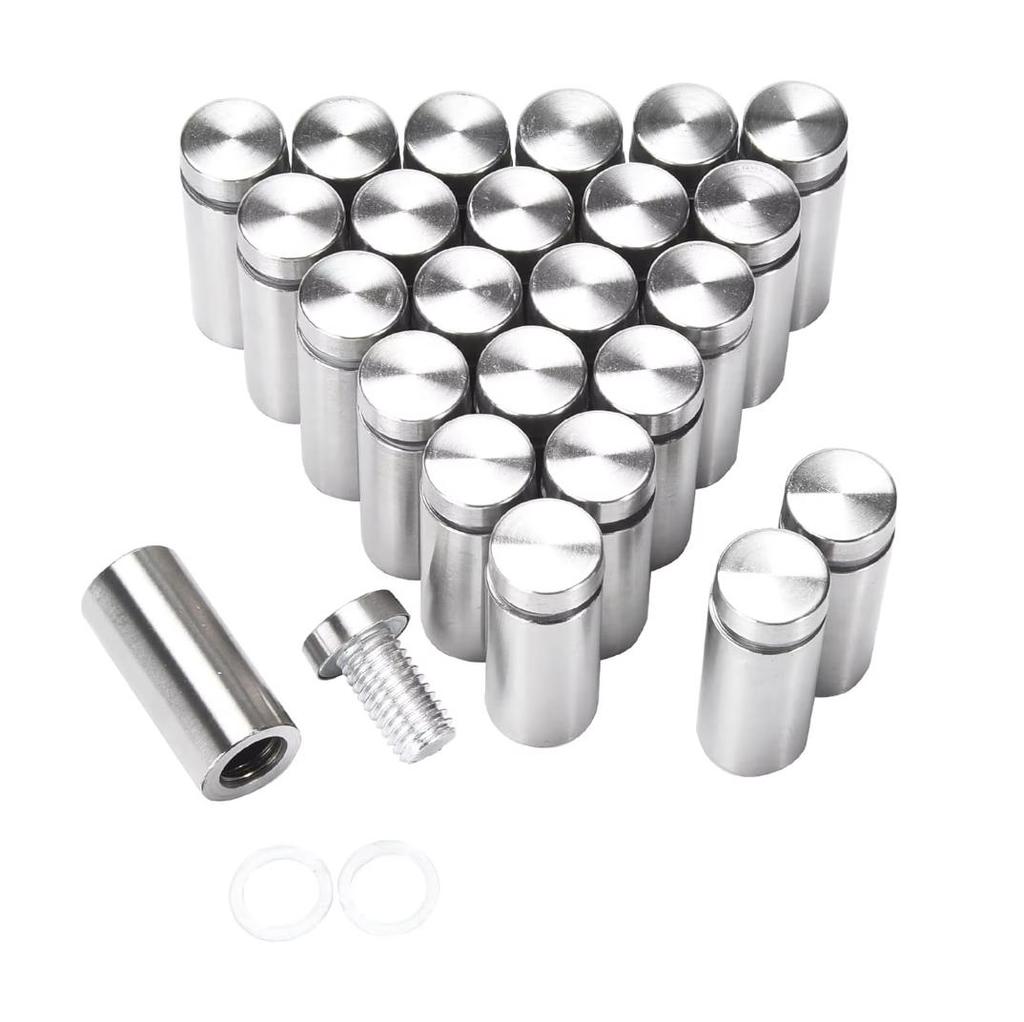 Multiple Size Stainless Steel Glass Fasteners Advertising Board Fixed Nail Durable Spacer Holder Billboard Fixing Screw Standoff