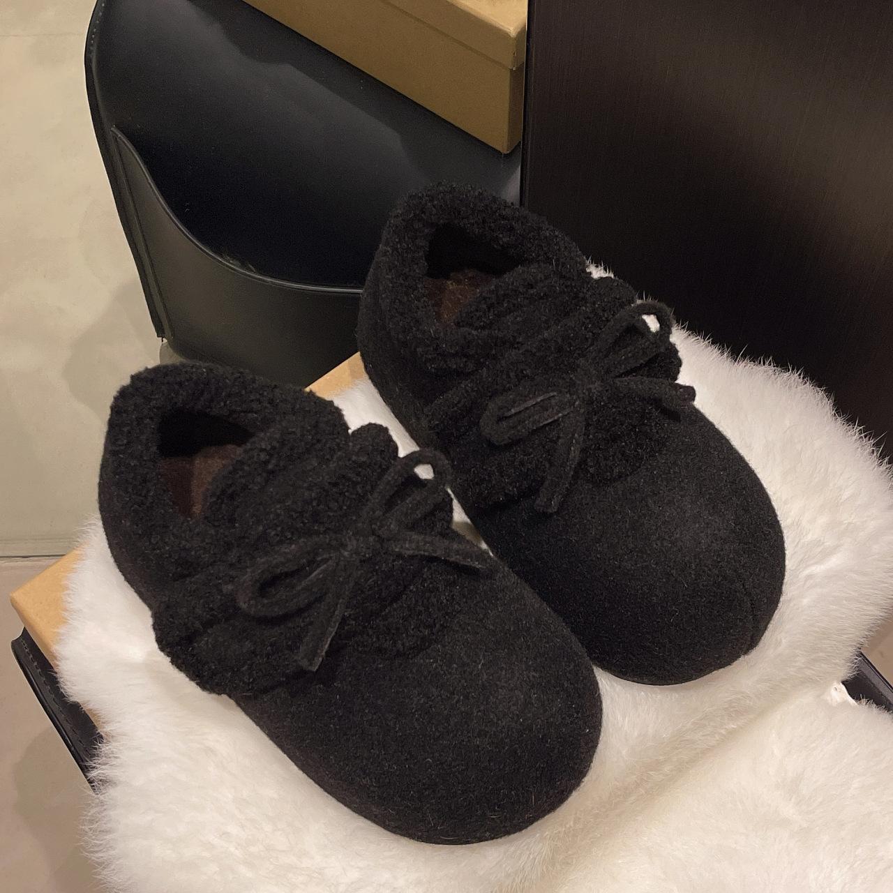 Inner height increase cm women s velvet snow boots Doudou shoes new winter thickened fluffy shoes cotton shoes 40 чёрный 3960₽