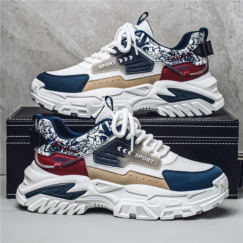 Fashion Running Male Sports Shoes Mesh Upper Low-Top High Quality Wide Simple On Sale Trend 2025 Price Lightweight Men's Casual Sneakers