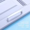 2/6/10pcs White Cabinet Handles & Knobs - Aluminium Alloy Modern Furniture Hardware for Kitchen/Closet/Cupboard/Drawer