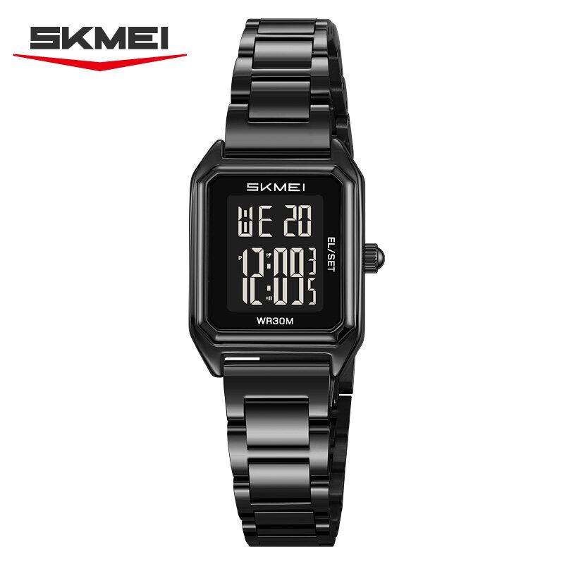 Skmei SKMEI Golden Digital Watch Men Women Watches Luxury Gold Wrist Watches Stainless Steel Female Male Clock Relogio Masculino 2493