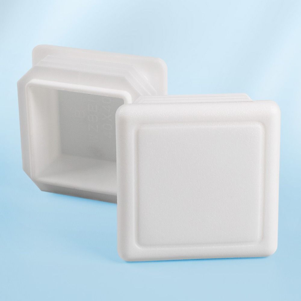 10 stk. Putemøbler Rektangulær rørplugg Plast Firkantrørhette Høy kvalitet Fotdeksel