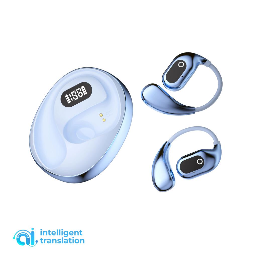Ai Translator Earphone Portable Wireless Bluetooth 5.4 Smart Voice Translator Headphones For Business Global Travelers Earbuds