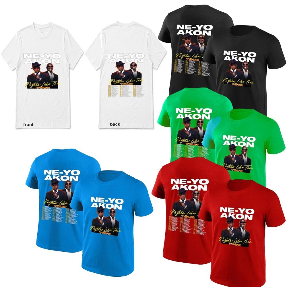 Akon TShirt NeYo Nights Like Tour Inspired Concert Unisex Adults kids Tee Tops S