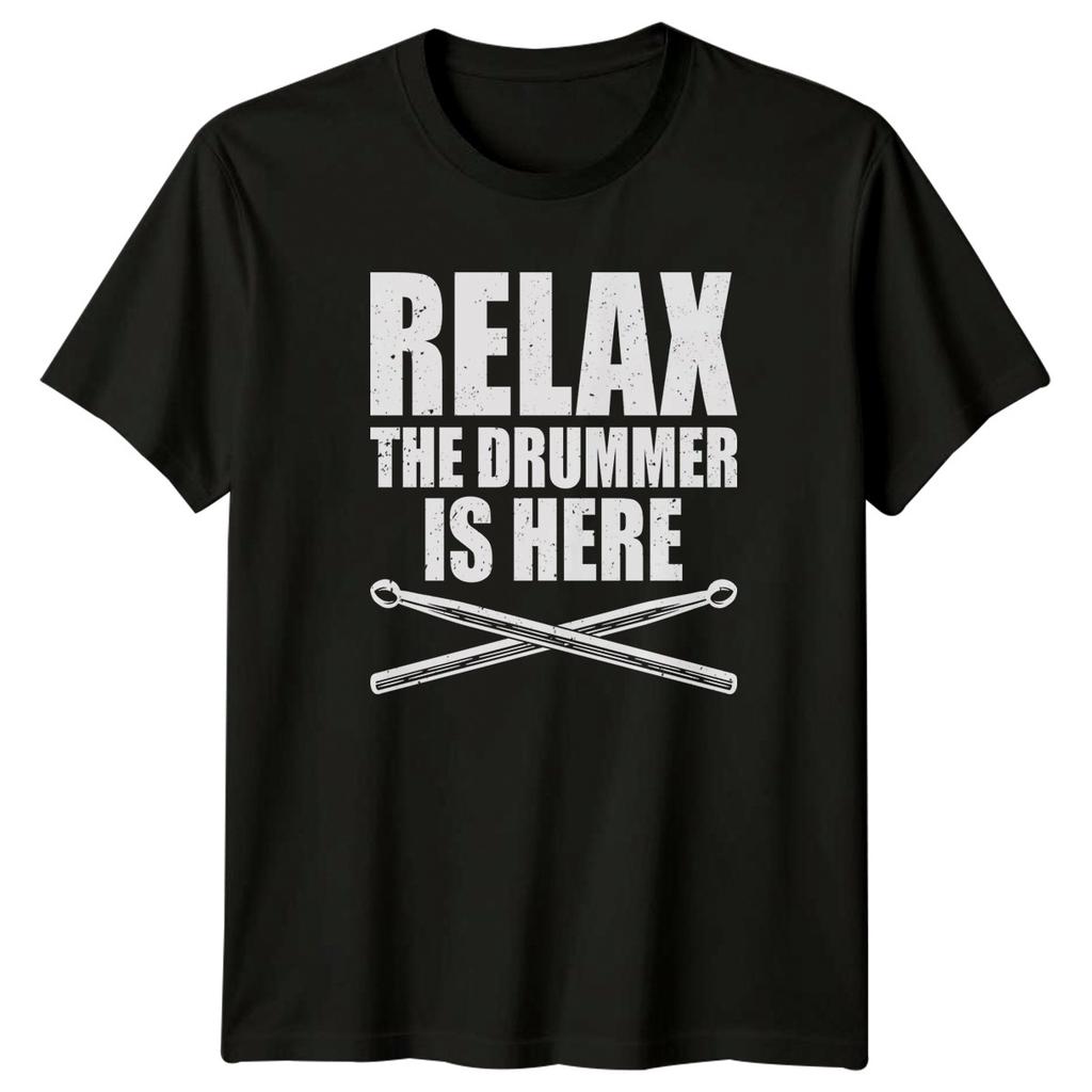 Relax The Drummer Mens T-Shirt Drumming Music Gift For Him