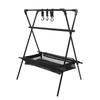 Portable Outdoor Tripod Rack for Camping: Folding Storage, Hanger, and Lamp Pole